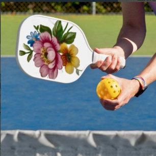 ポーセリンインスパイアド フローラル ピックルボールラケット