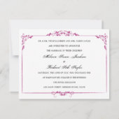 ポーセリンフレームフクシア 招待状 (裏面)