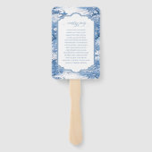 ポーセリン風シノワズリーデザイン ID1094 ハンドファン (裏面)