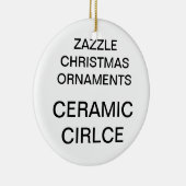ポーセレカスタムンラウンドクリスマスツリーオーナメント セラミックオーナメント (右)