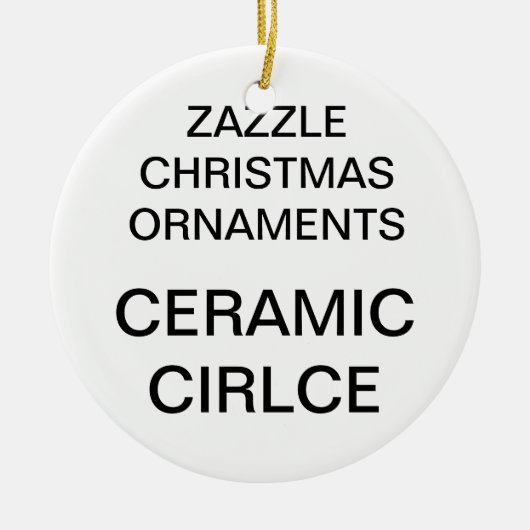 ポーセレカスタムンラウンドクリスマスツリーオーナメント セラミックオーナメント (正面)