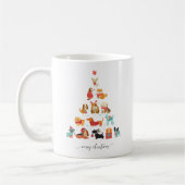 ポーソウルクリスマスツリー – テールワッギングの休日 コーヒーマグカップ (左)