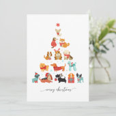 ポーソウルクリスマスツリー – テールワッギングの休日 シーズンカード (スタンド正面)