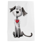 ポーソウルドッグパパお洒落ファーザーズデイ ミディアムペーパーバッグ (裏面)