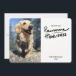 ポーソウルハウリデイ |ドッグフォトホリデーカード シーズンカード<br><div class="desc">愛犬家!この手札おもしろいの"Pawsome Howlidays"犬をテーマにしたコーディネートのホリデーカードを家族や友人に送り、休日の応援を広める。サンプルの写真、名前、年、挨拶を簡単に変更してカードをパーソナライズすることができる。もし背景色を変更する場合は、「カスタマイズ」ボタンを使う。郵便切手、ラベル等のコーディネートやマッチング商品も当店で販売している。デザインのカスタマイズ連絡要求は、設計者が行う。</div>
