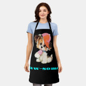 ポーソレエプロン愛犬家 エプロン (着用した状態)