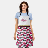 ポーソームパーソナライズされた名ペットポープリントエプロン エプロン (着用した状態)