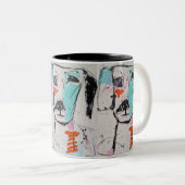 ポーソーム姿勢11ozマグカップ ツートーンマグカップ (正面右)