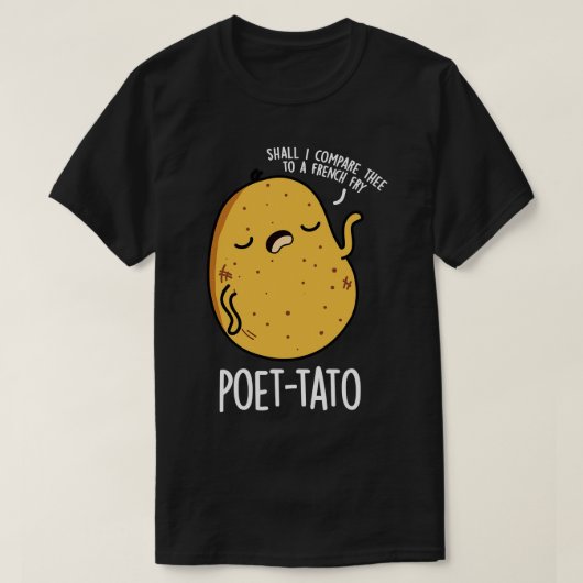 ポータトおもしろいポテトプン1 Tシャツ (デザイン正面)