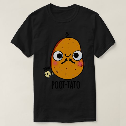 ポータトおもしろいポテトプーン Tシャツ (デザイン正面)