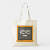 ポータブルなカスタマイズ可能な黒板 トートバッグ (裏面)