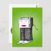 ポータブルテレビはがき ポストカード (正面/裏面)