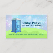 ポータブルトイレのスローガン 名刺 (正面)