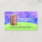 ポータブルトイレのスローガン 名刺 (正面)