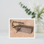 ポータブル日時計、シルバーと金ゴールド、10世紀(d) ポストカード (スタンド正面)