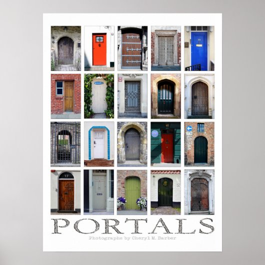 ポータルのドア写真ポスター ポスター (正面)