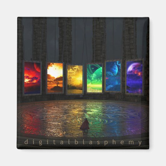 ポータルの四角い磁石 マグネット (正面)