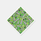 ポータルの銃のパターン スタンダードカクテルナプキン (角)