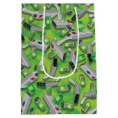 ポータルの銃のパターン ミディアムペーパーバッグ (裏面)