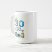 ポータルパーティー: 30歳の誕生日マグカップ コーヒーマグカップ (正面左)