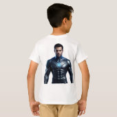 ポータル作成者スーパーヒーローTシャツ Tシャツ (裏面フル)