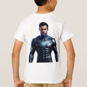 ポータル作成者スーパーヒーローTシャツ Tシャツ (裏面)
