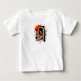 ポータル - ミニマリスト幾何学抽象芸術 ベビーTシャツ