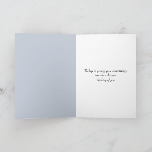 ポーチかわいらしスイングの女性と猫 カード (内部)