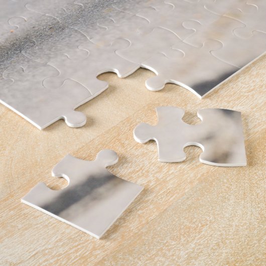 ポーチでくつろぐ怠け猫 ジグソーパズル (側面)