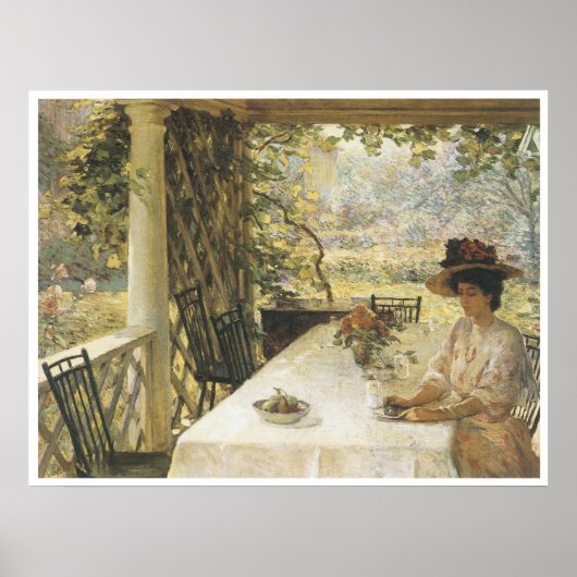 ポーチで， 1908 ポスター (正面)