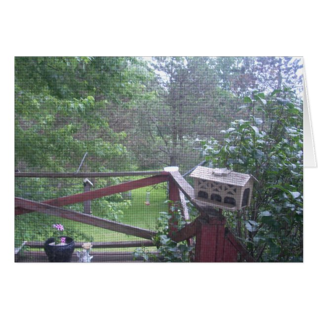 ポーチのドアから (正面横)