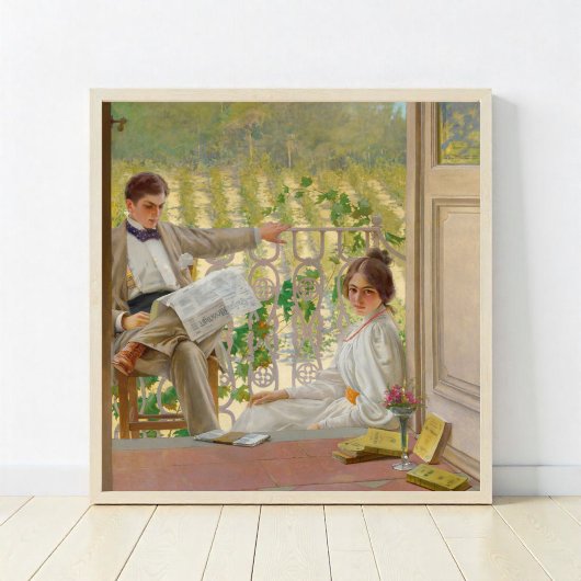 ポーチの午後(1895) ポスター