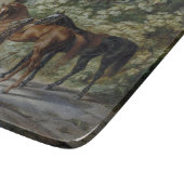 ポーチの馬(Albrecht Adam著) カッティングボード (角)