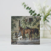 ポーチの馬(Albrecht Adam著) カード (スタンド正面)