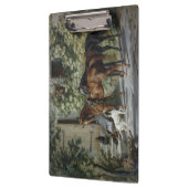 ポーチの馬（Albrecht Adam著） クリップボード (左)