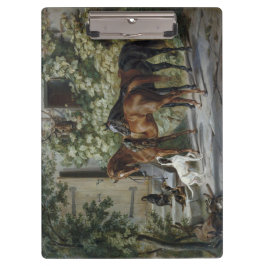 ポーチの馬（Albrecht Adam著） クリップボード