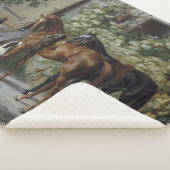 ポーチの馬（Albrecht Adam著） シェルパブランケット (3/4)