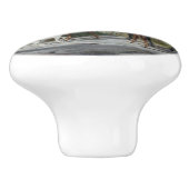 ポーチの馬（Albrecht Adam著） セラミックノブ (側面)