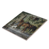 ポーチの馬（Albrecht Adam著） タイル (側面)