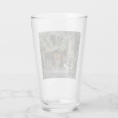 ポーチの馬（Albrecht Adam著） タンブラーグラス (裏面)