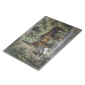 ポーチの馬（Albrecht Adam著） ノートパッド (アングル)