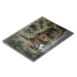 ポーチの馬（Albrecht Adam著） ノートブック