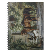 ポーチの馬（Albrecht Adam著） ノートブック (正面)