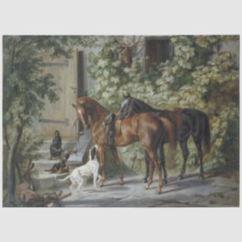 ポーチの馬（Albrecht Adam著） 薄葉紙