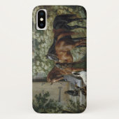 ポーチの馬(Albrecht Adam著) Case-Mate iPhoneケース (裏面)