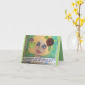 ポーチもしの飲み会 カード (黄色い花)