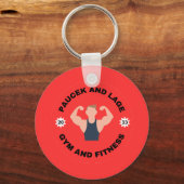 ポーチェクアンドレイジム&フィットネスキーチェーン キーホルダー (正面)