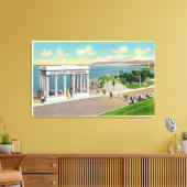 ポーチコオーバープリマスのロックビューオブプリマス キャンバスプリント (インサイチュ (リビング))