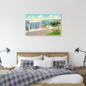 ポーチコオーバープリマスのロックビューオブプリマス キャンバスプリント (インサイチュ (寝室))