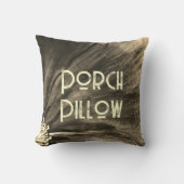 ポーチシッチン/ポーチピロー/セピア/ クッション (正面)